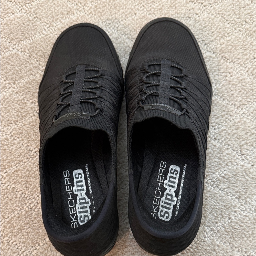 Skechers Black Slip-On Shoes, SIze 9 US